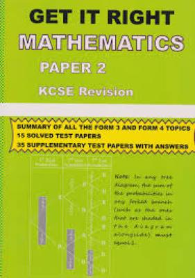 Get It Right Mathematics Pp2